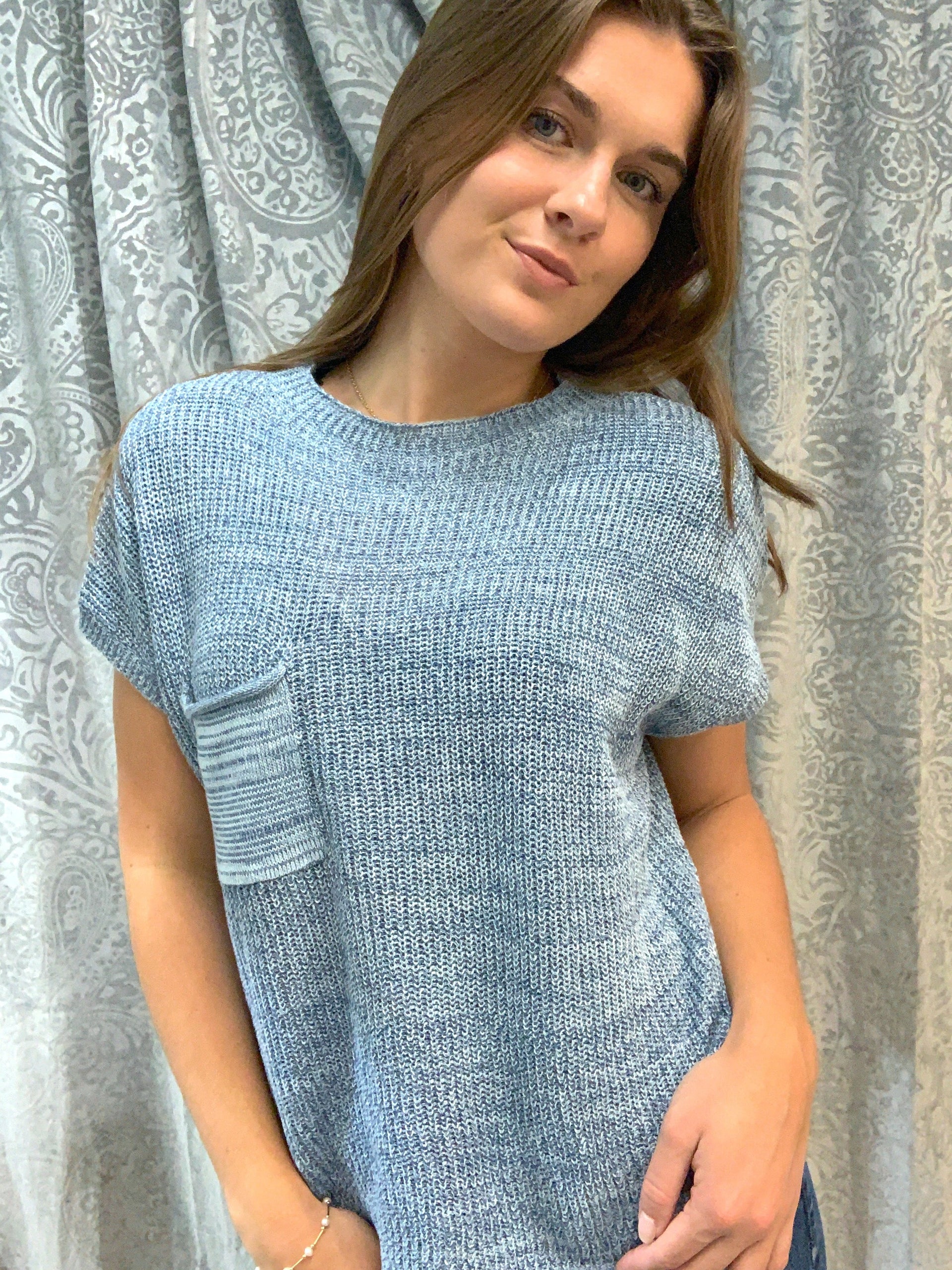 Blue Multi Sweater