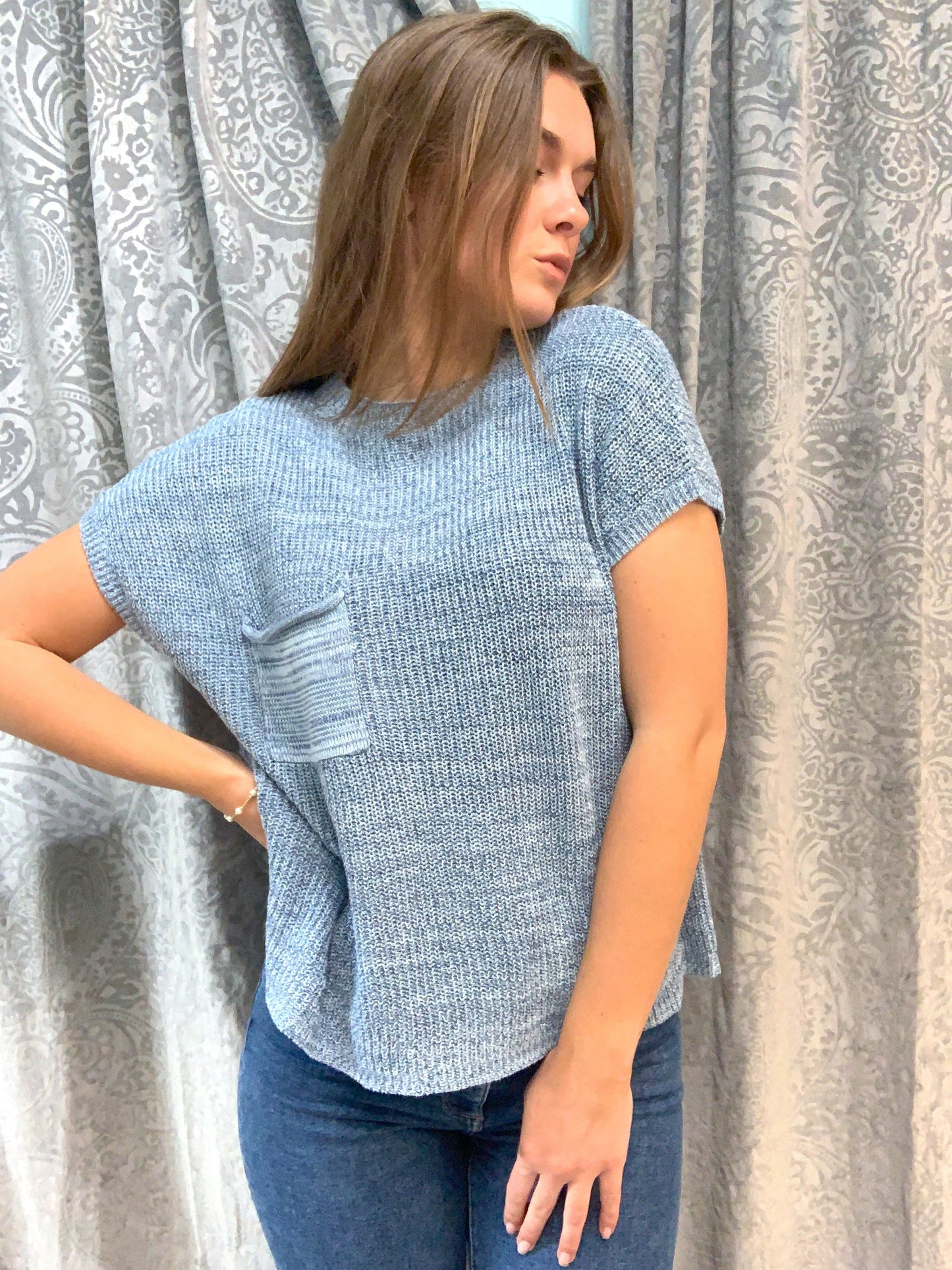 Blue Multi Sweater