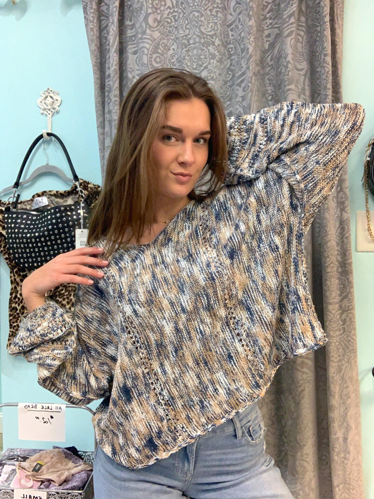 Multi V Sweater