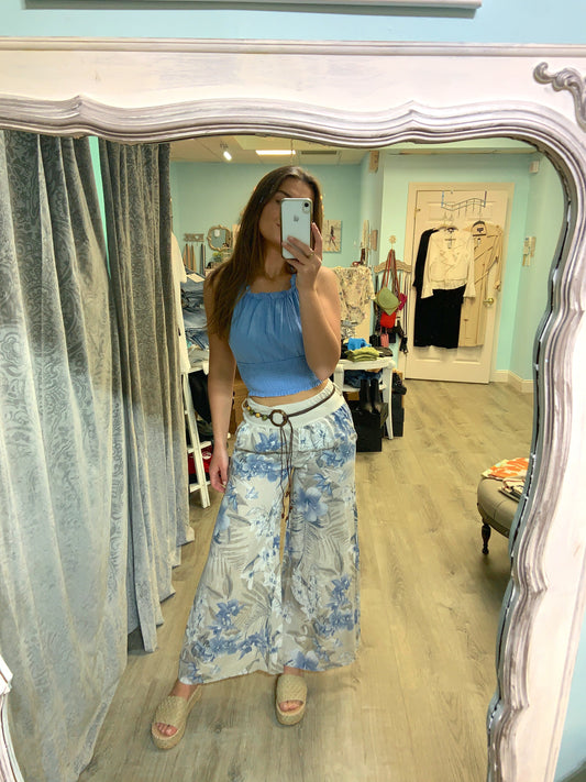 Floral Wide Leg Pant