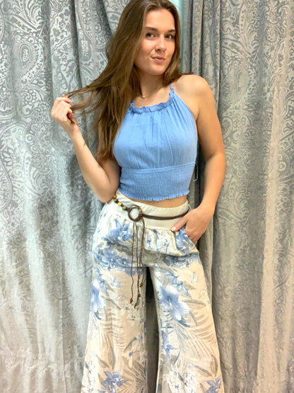 Floral Wide Leg Pant