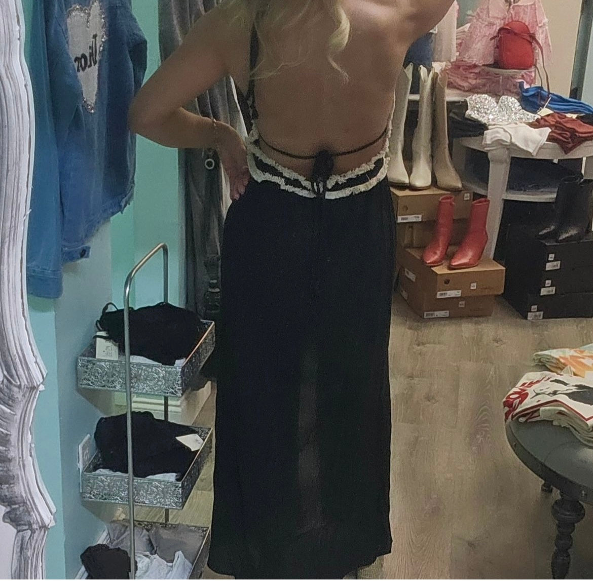 Black Maxi Halter