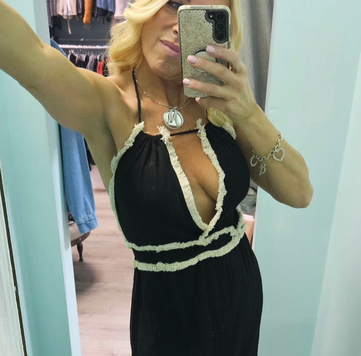Black Maxi Halter