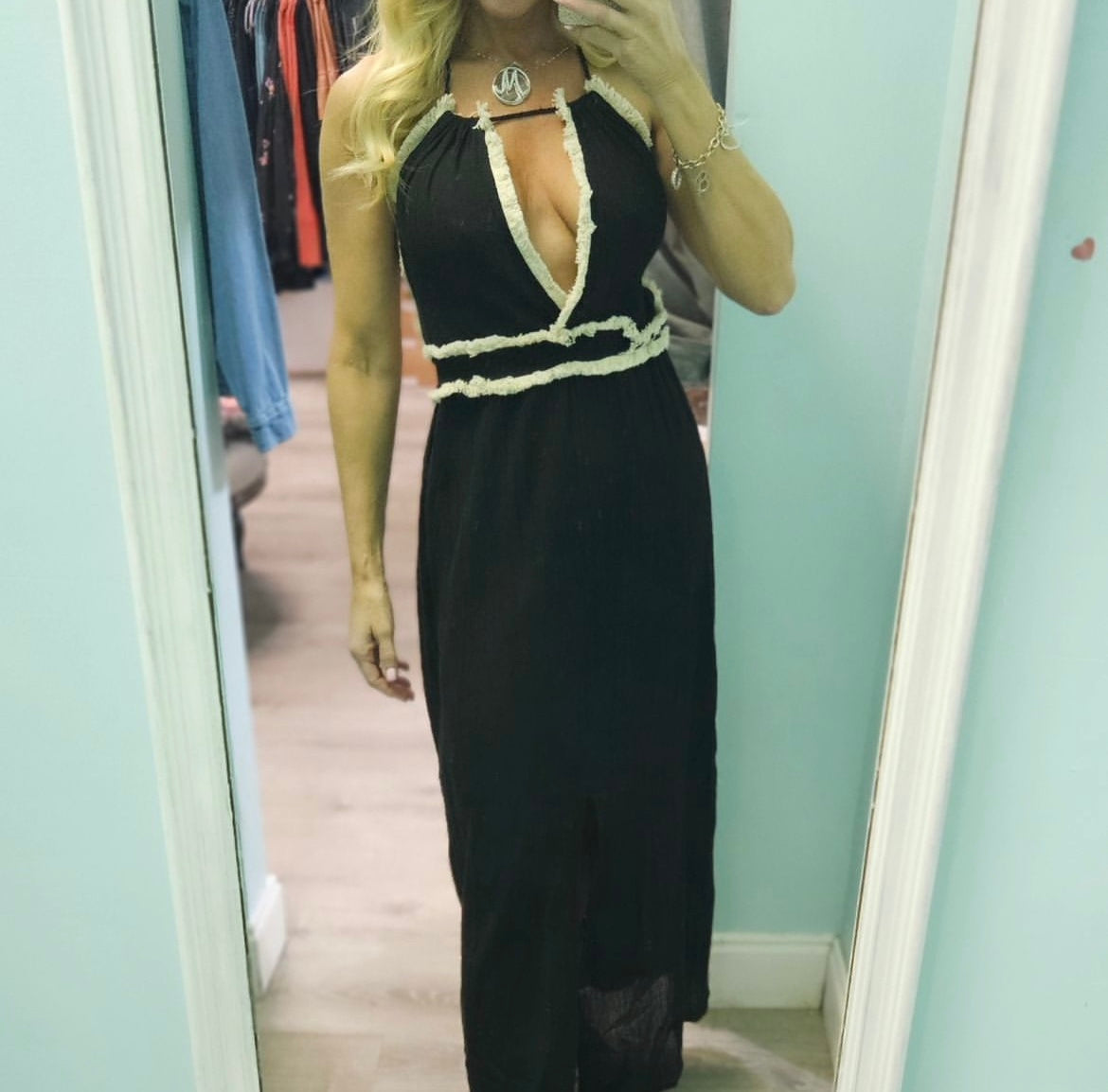 Black Maxi Halter