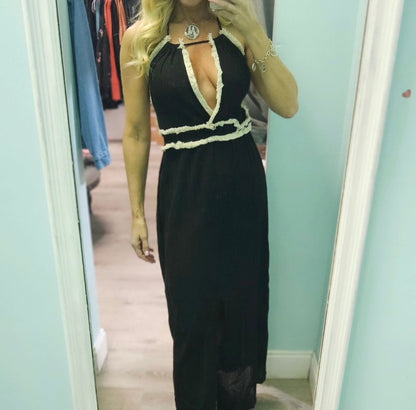 Black Maxi Halter
