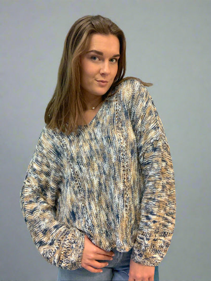 Multi V Sweater