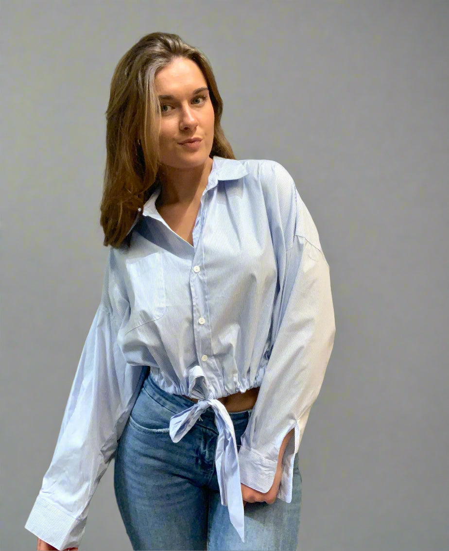 Blue Stripe Top