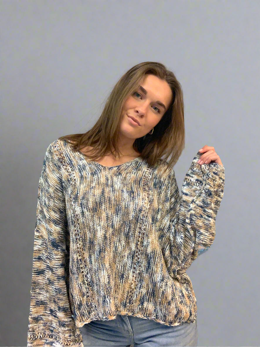 Multi V Sweater