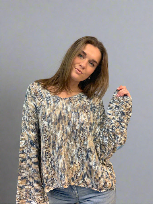Multi V Sweater