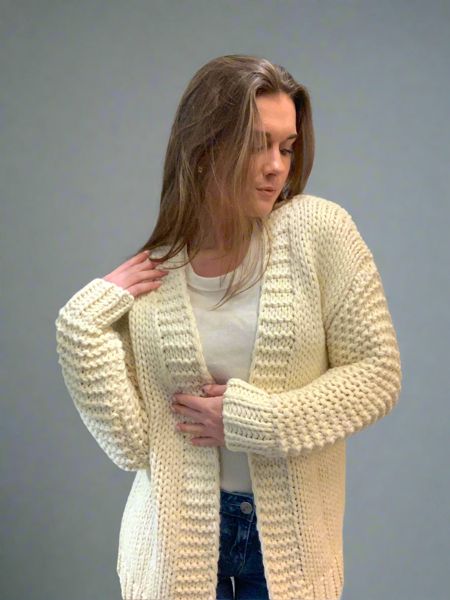 Heart Hand Knit Cardi
