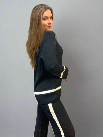 Black V Neck Sweater