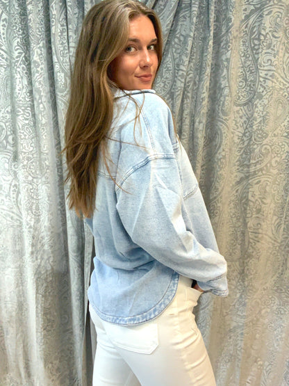 Knit Denim Jacket