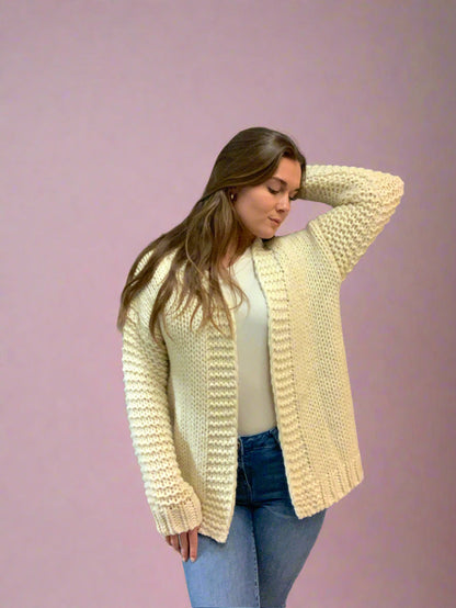 Heart Hand Knit Cardi